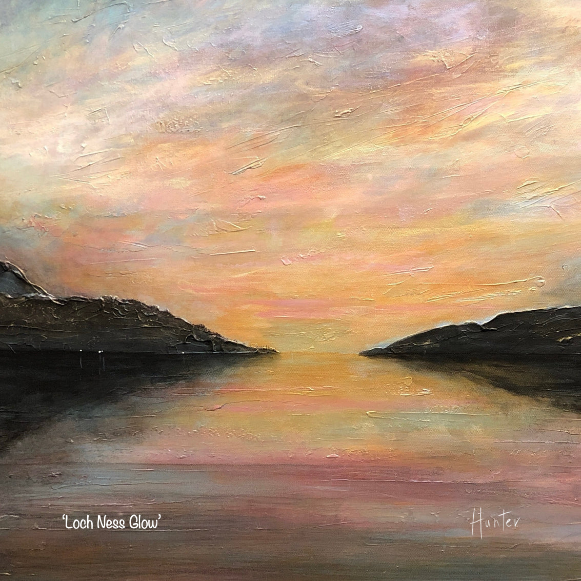 Loch Ness Glow | Scottish Art Gifts | Coaster-Scottish Lochs & Mountains Art Gallery