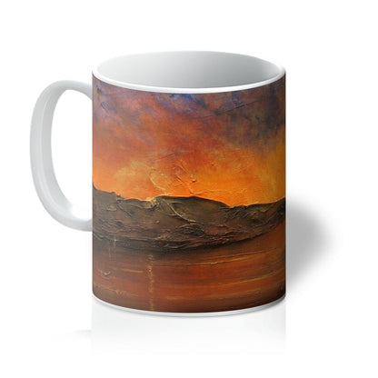 A Brooding Clyde Dusk Art Gifts Mug | River Clyde Art Gallery | Paintings, Prints, Homeware and Art Gifts From Scotland By Scottish Artist Kevin Hunter