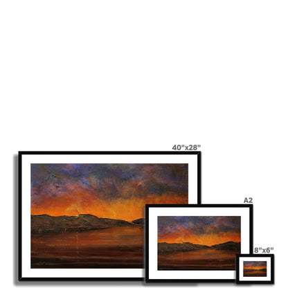 A Brooding River Clyde Dusk Painting | Framed &amp; Mounted Prints From Scotland