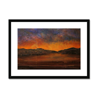 A Brooding River Clyde Dusk Painting | Framed &amp; Mounted Prints From Scotland