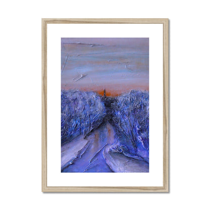 A Frozen River Kelvin Painting | Framed &amp; Mounted Prints From Scotland