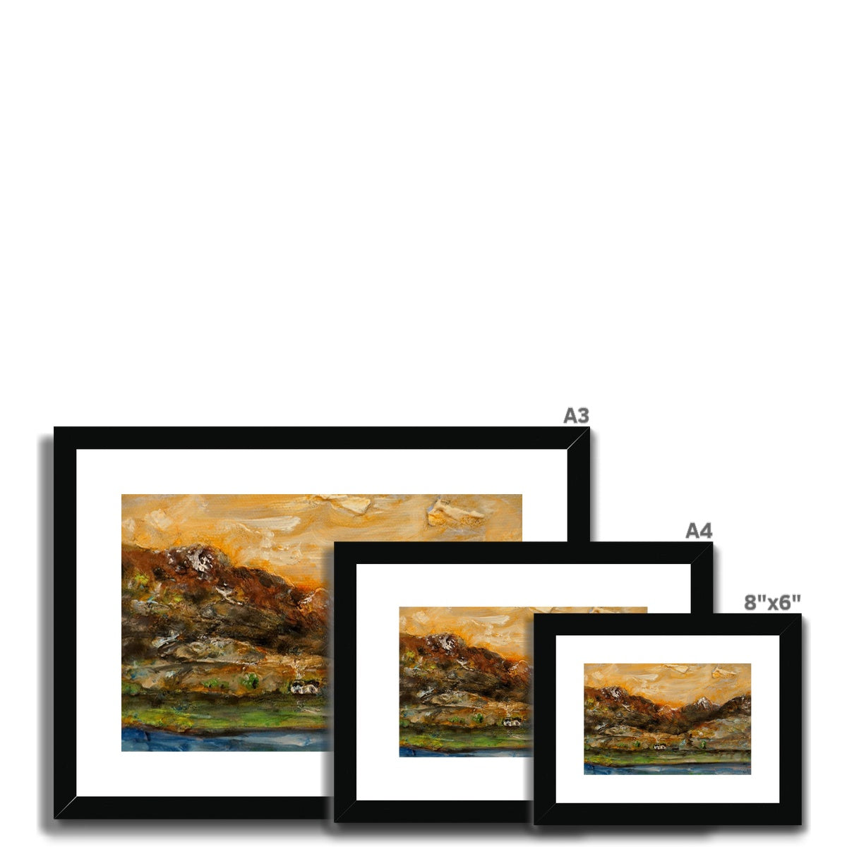 A Glencoe Cottage Painting | Framed & Mounted Prints From Scotland