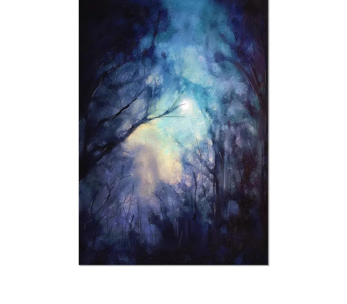 A Moonlit Highland Wood-art-painting-scotland