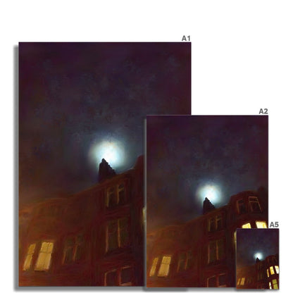 A Moonlit Tenement Prints