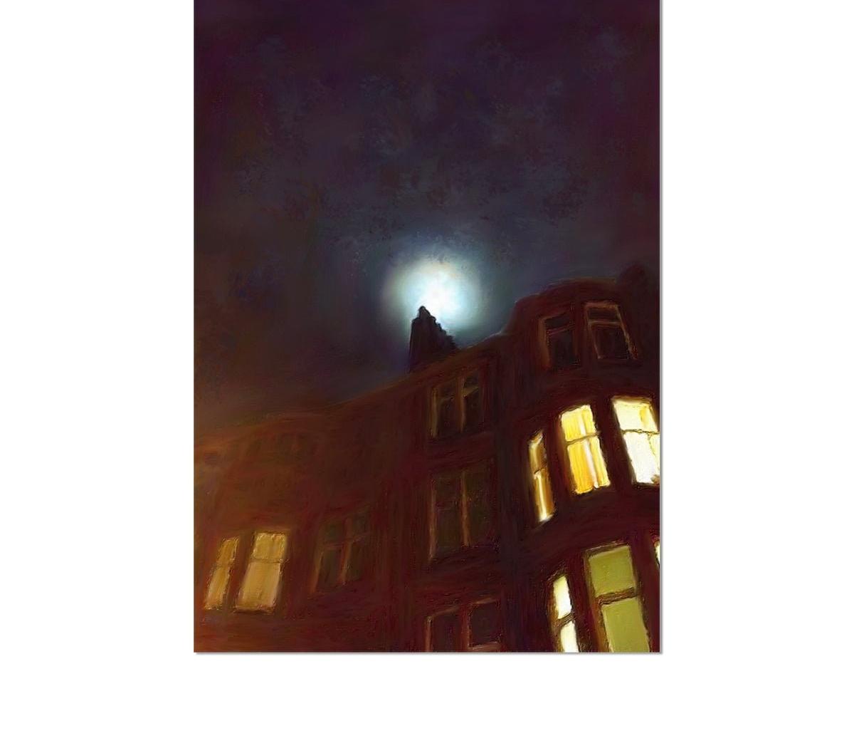 A Moonlit Tenement Prints