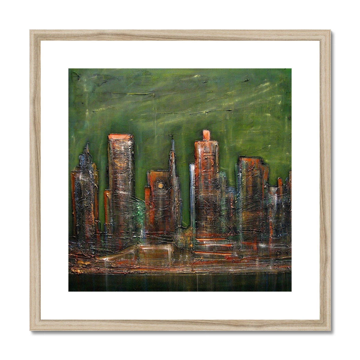 A Neon New York Painting | Framed & Mounted Prints From Scotland