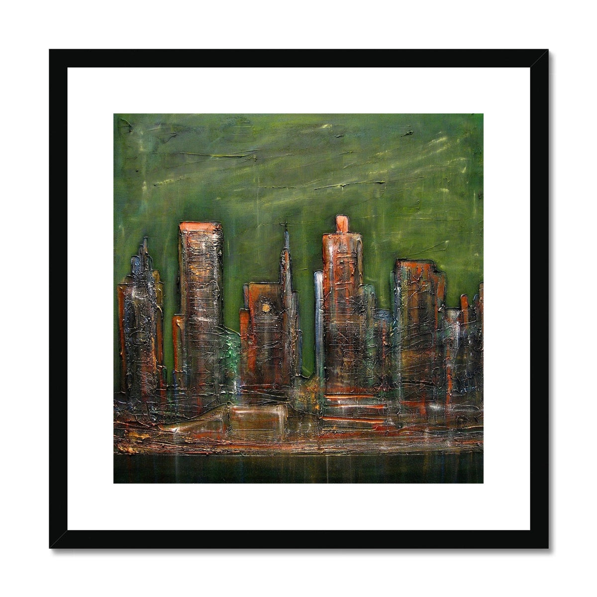 A Neon New York Painting | Framed &amp; Mounted Prints From Scotland