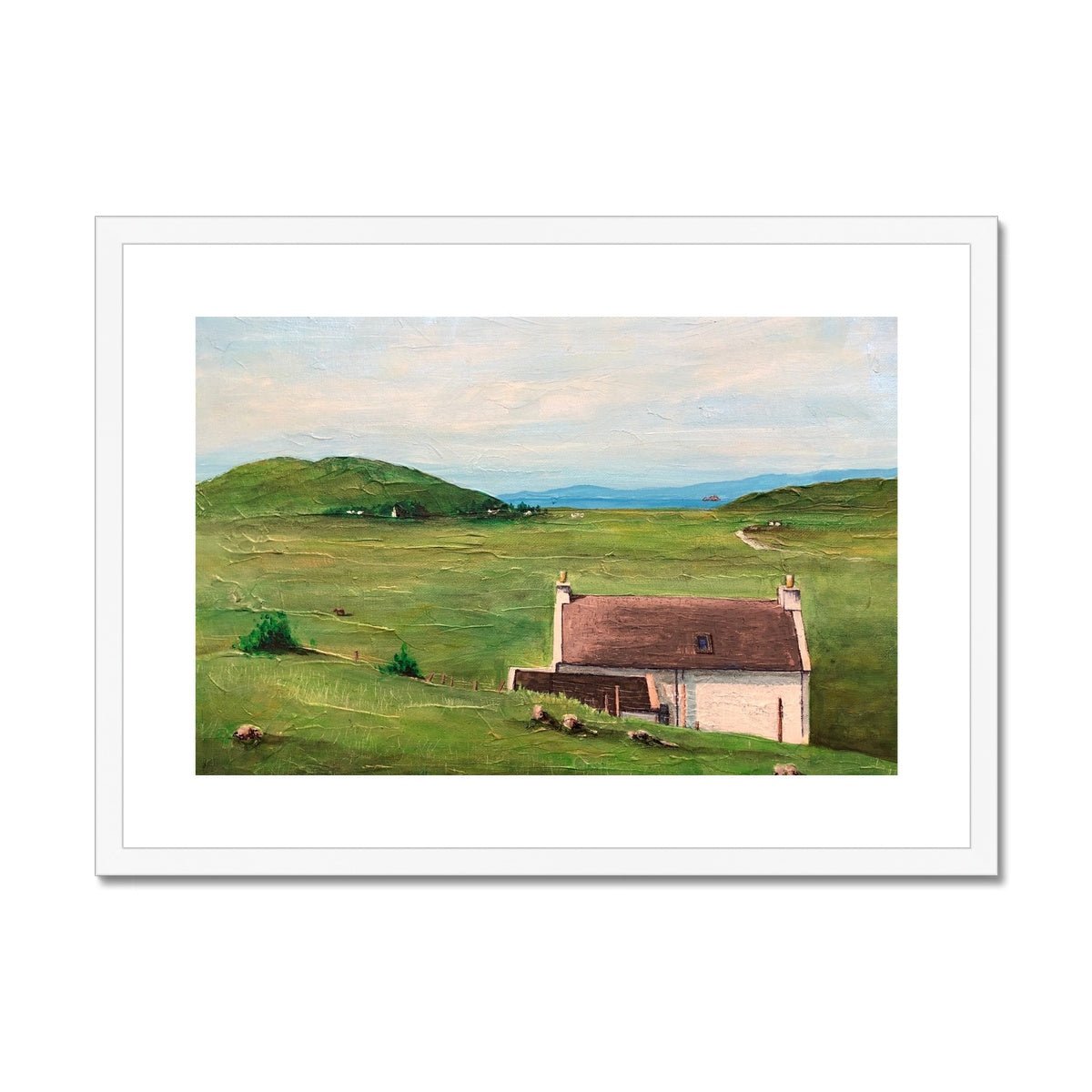 A Skye Cottage Painting | Framed & Mounted Prints From Scotland