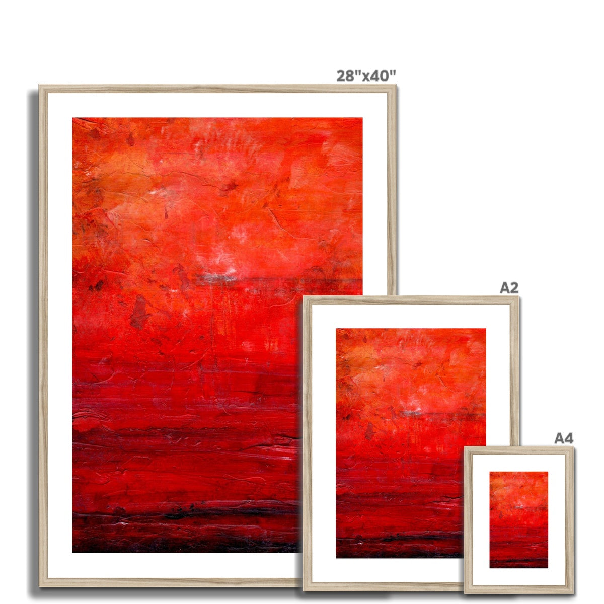 Abstract Summer Painting | Framed &amp; Mounted Prints From Scotland