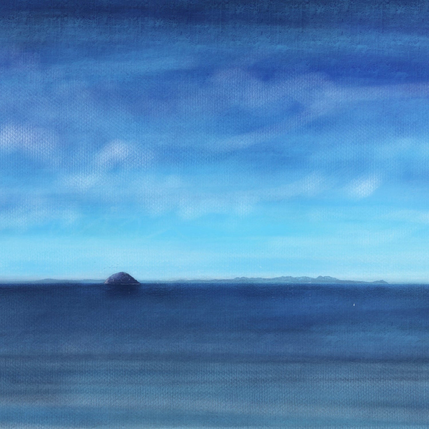 Ailsa Craig &amp; Arran Wooden Art Block-Arran Art Gallery