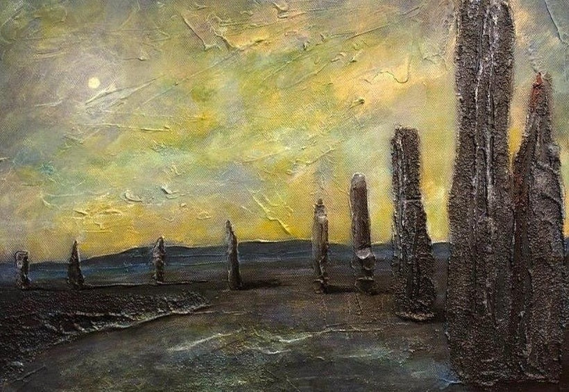 An Ethereal Ring Of Brodgar Orkney Art Prints from my Orkney Art Gallery Collection