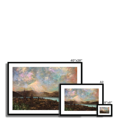 Angels Fingers Over Greenock Painting | Framed &amp; Mounted Prints From Scotland