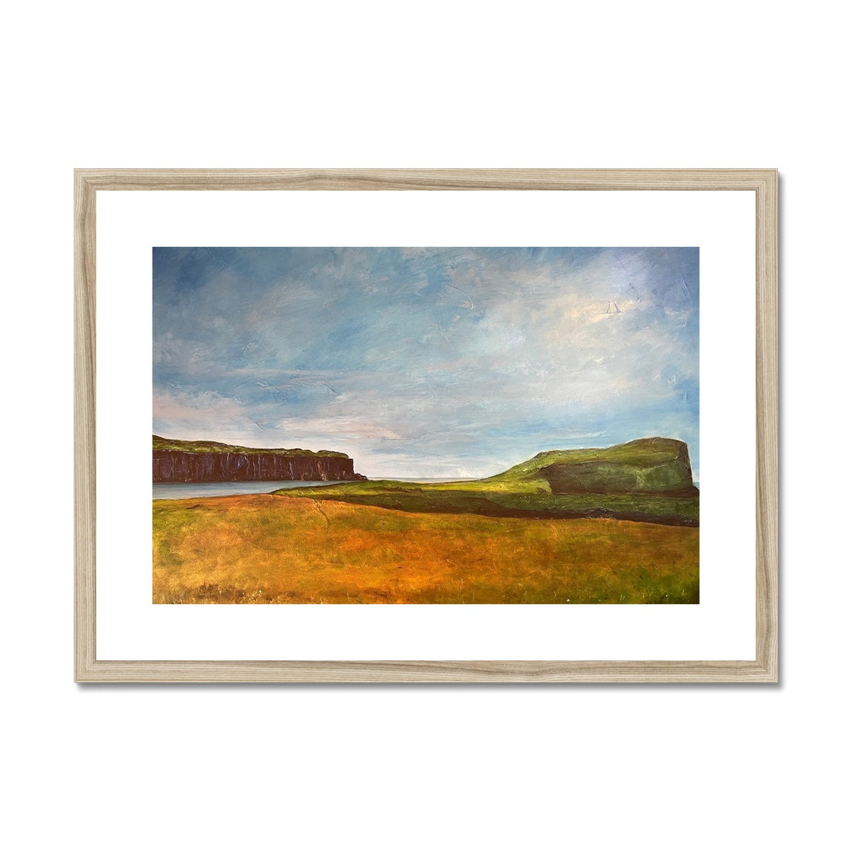 Approaching Oronsay Skye Painting | Framed &amp; Mounted Prints From Scotland