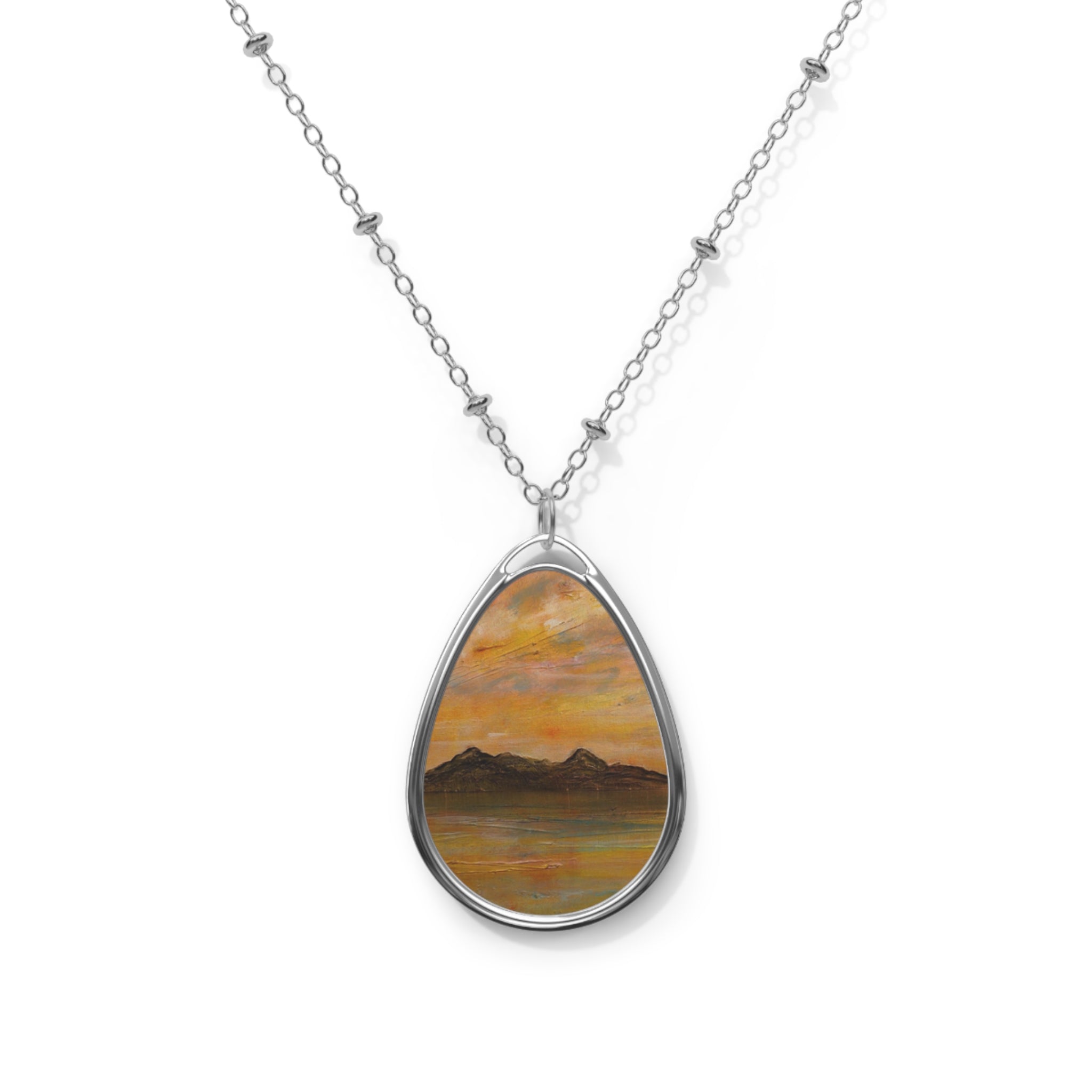 Arran Dusk Necklace | Arran Art Gallery | Paintings, Prints, Homeware and Art Gifts From Scotland By Scottish Artist Kevin Hunter