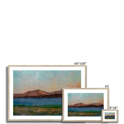 Arran From Scalpsie Bay Painting | Framed &amp; Mounted Prints From Scotland