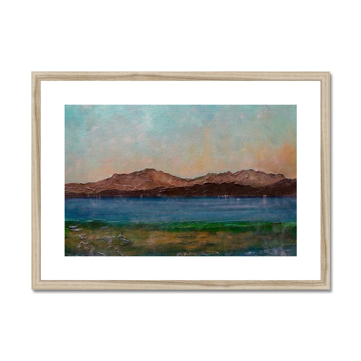 Arran From Scalpsie Bay Painting | Framed & Mounted Prints From Scotland