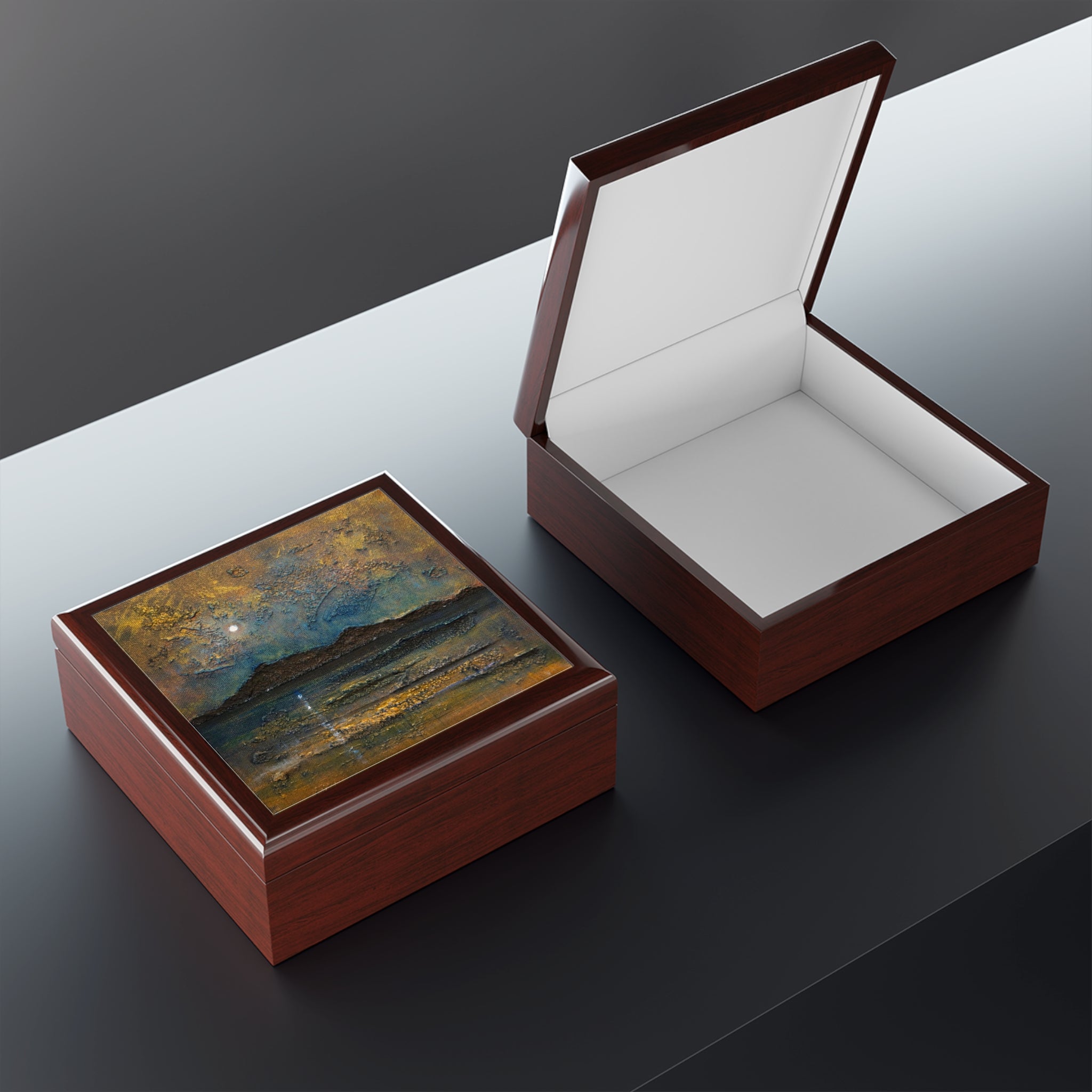 Arran Moonlight | Art Jewellery Box | Scotland