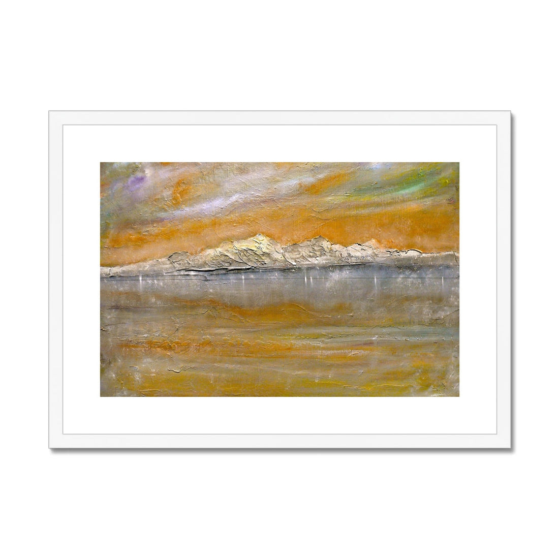 Arran Snow Painting | Framed &amp; Mounted Prints From Scotland