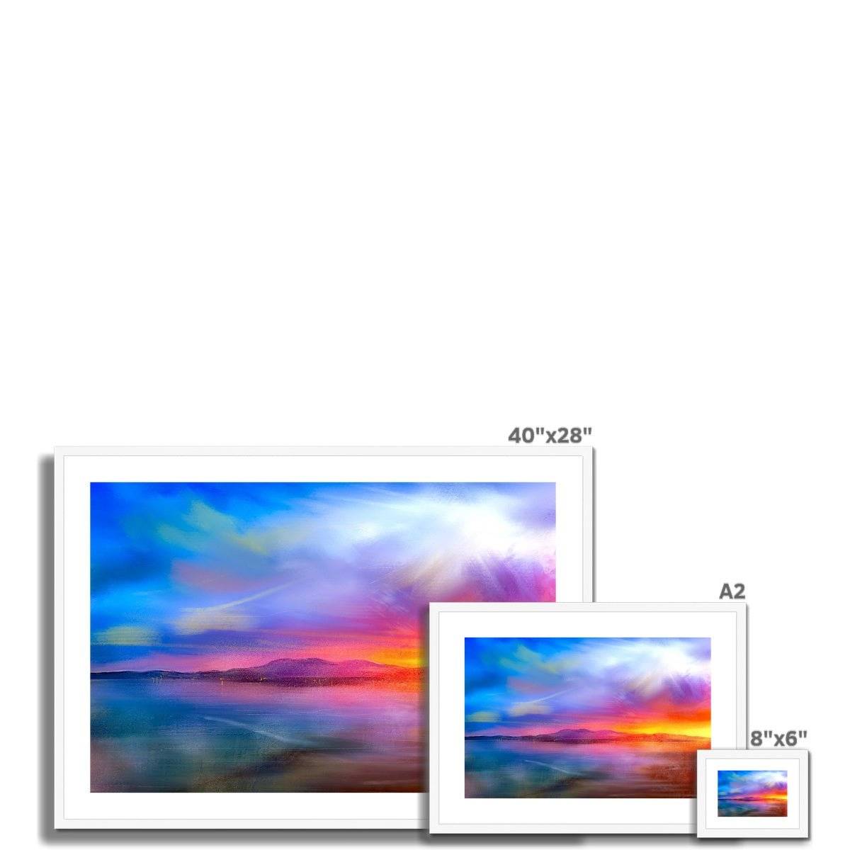 Arran Sunset Painting | Framed &amp; Mounted Prints From Scotland