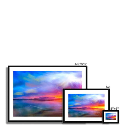 Arran Sunset Painting | Framed &amp; Mounted Prints From Scotland