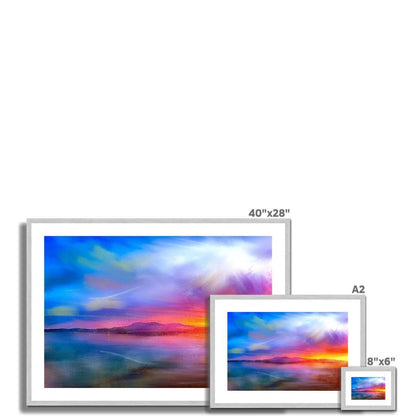 Arran Sunset Painting | Antique Framed &amp; Mounted Prints From Scotland