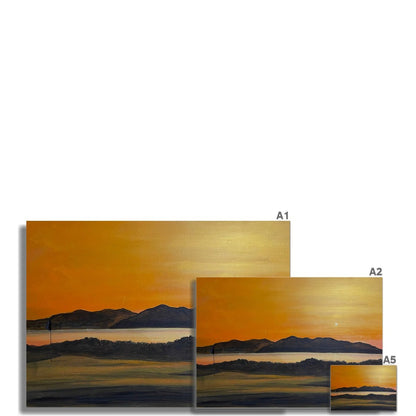 Arran &amp; The 5th Green Royal Troon Golf Course Prints