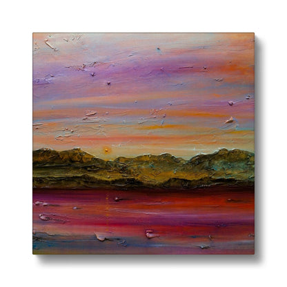 Arran Winter Dusk Art Eco Canvas-Arran Art Gallery