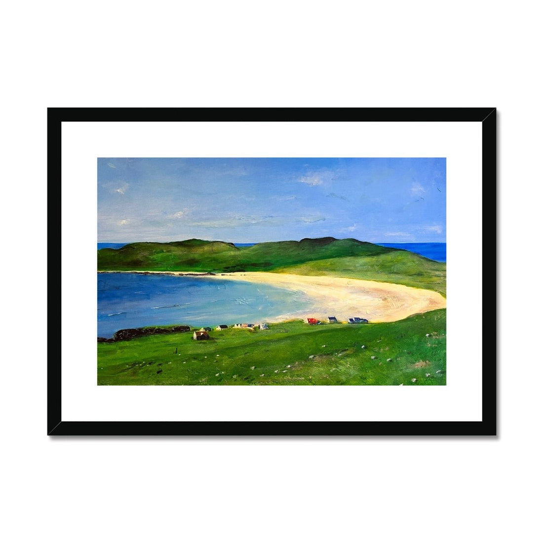 Balephuil Beach Tiree Painting | Framed &amp; Mounted Prints From Scotland