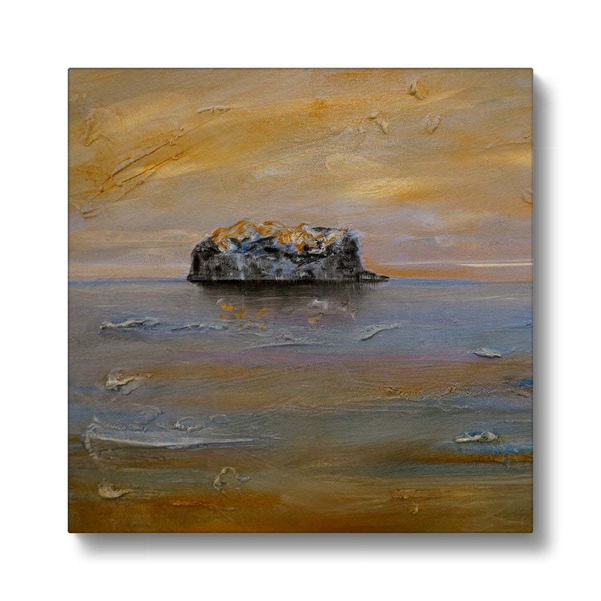 Bass Rock Dawn Art Eco Canvas-Edinburgh &amp; Glasgow Art Gallery