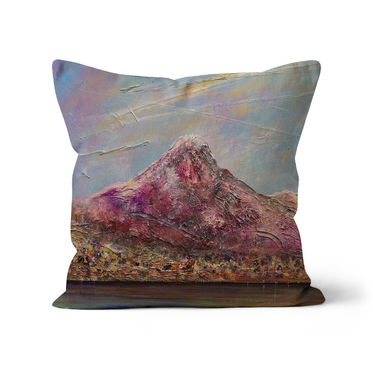 Ben Lomond Art Gifts Cushion | Scottish Lochs & Mountains Art Gallery | Paintings, Prints, Homeware and Art Gifts From Scotland By Scottish Artist Kevin Hunter