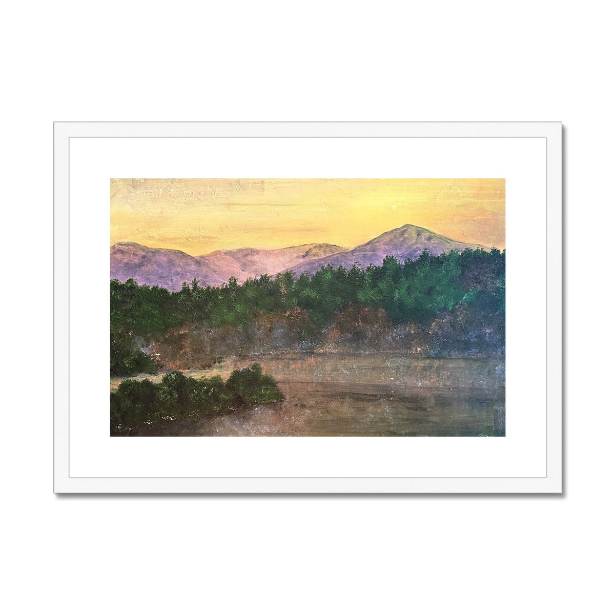 Ben Tee Invergarry Painting | Framed &amp; Mounted Prints From Scotland