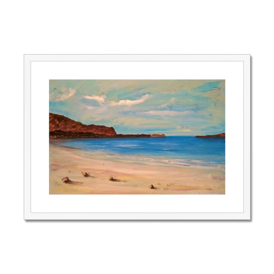 Bosta Beach Lewis Painting | Framed &amp; Mounted Prints From Scotland