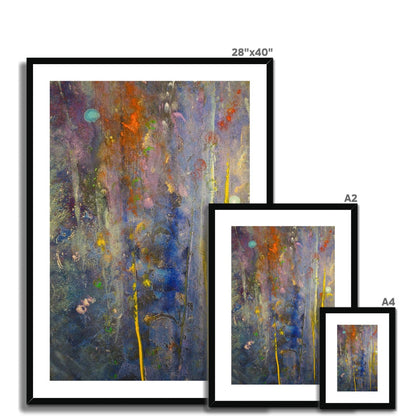 Cairngorms Waterfall Abstract Painting | Framed &amp; Mounted Prints From Scotland