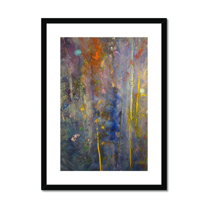 Cairngorms Waterfall Abstract Painting | Framed &amp; Mounted Prints From Scotland