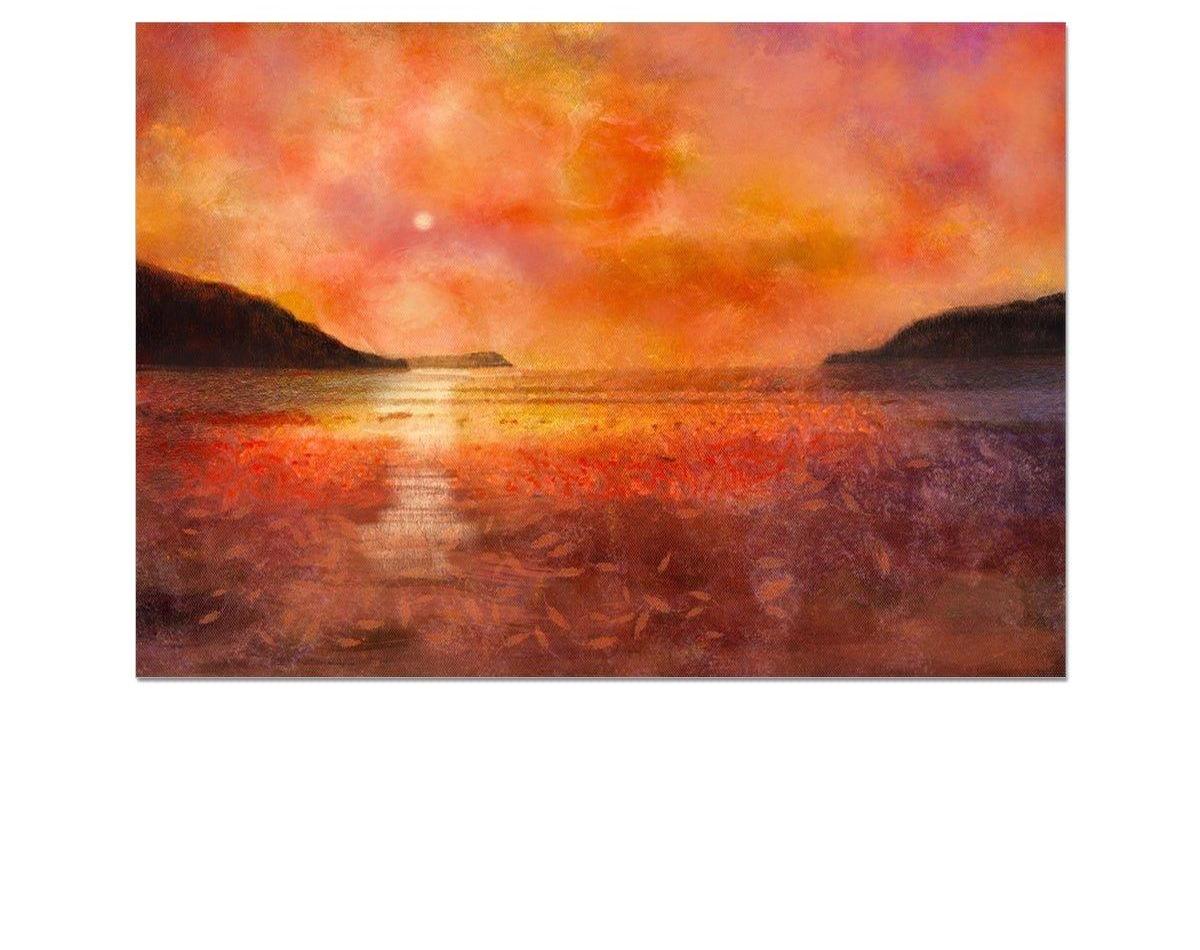 Calgary Beach Sunset Mull-art-painting-scotland