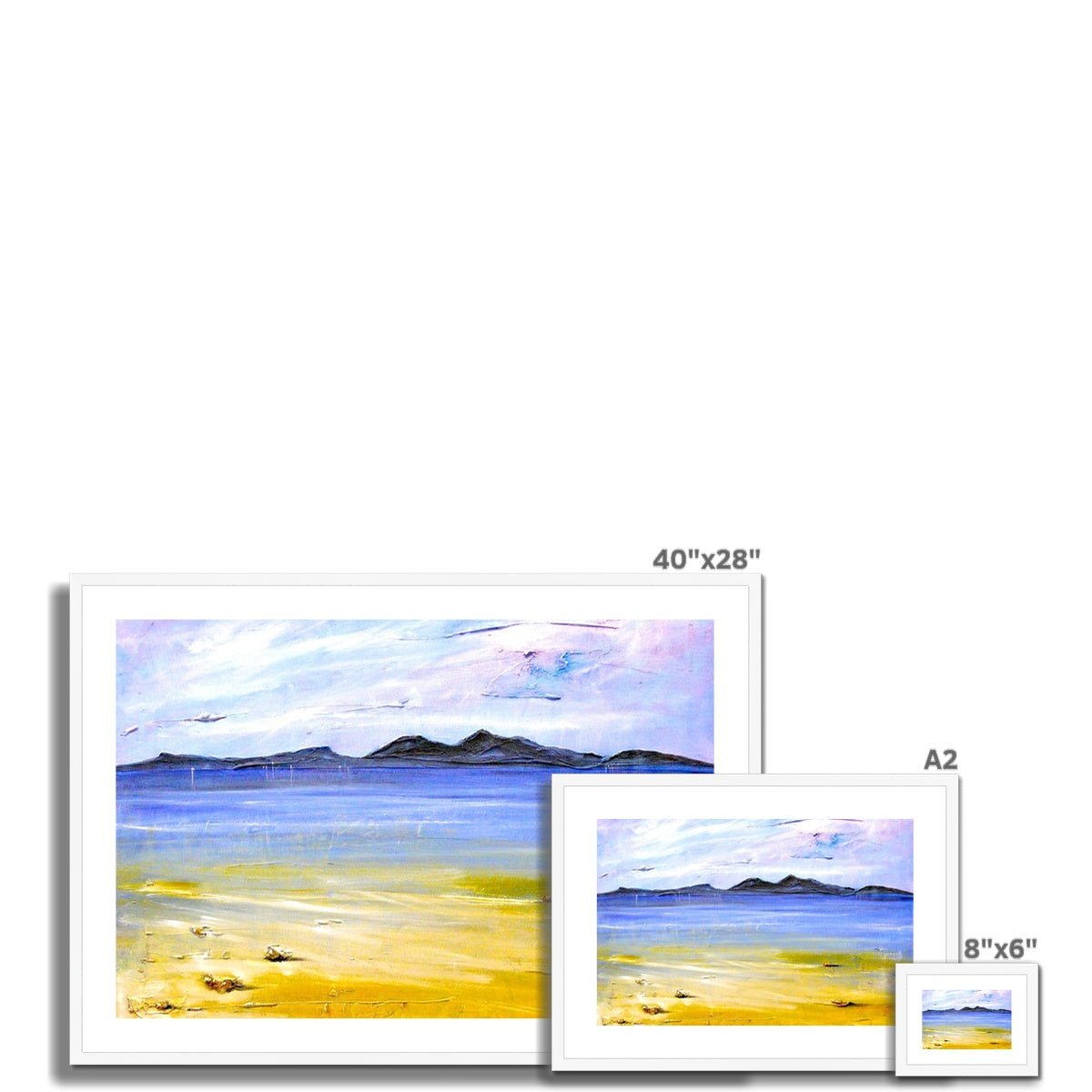 Camusdarach Beach Arisaig Painting | Framed & Mounted Prints From Scotland