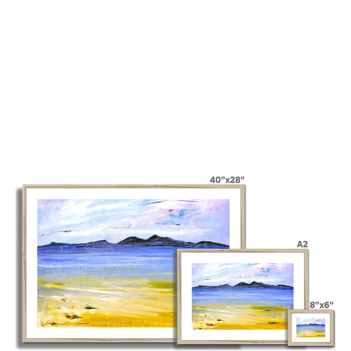 Camusdarach Beach Arisaig Painting | Framed & Mounted Prints From Scotland