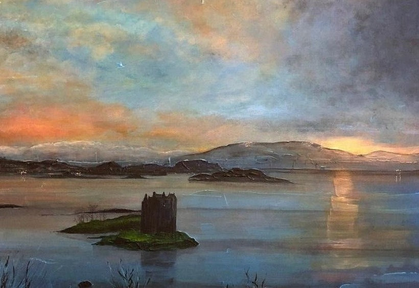 Castle Stalker Twilight Art Prints from my Historic & Iconic Art Gallery Collection