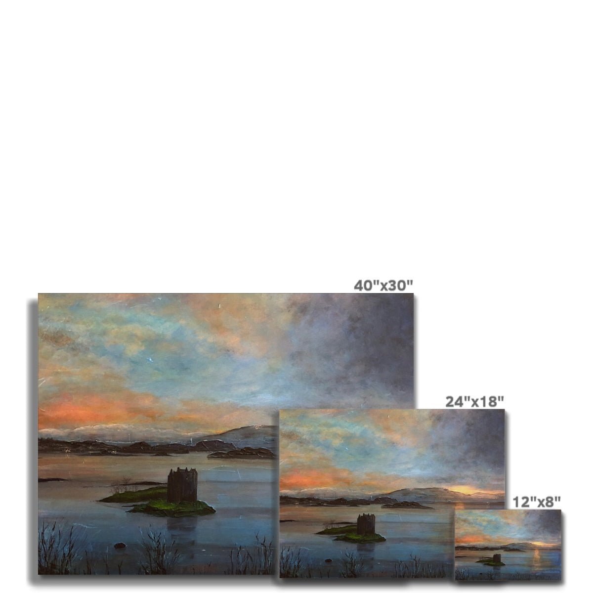 Castle Stalker Twilight Canvas