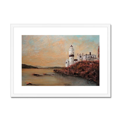 Cloch Lighthouse Dawn Painting | Framed &amp; Mounted Prints From Scotland