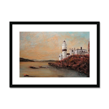 Cloch Lighthouse Dawn Painting | Framed &amp; Mounted Prints From Scotland