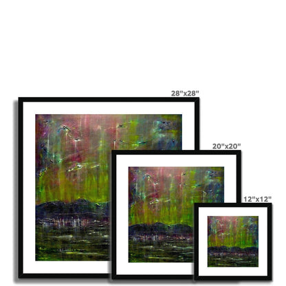 Cromarty Harbour Northern Lights Painting | Framed &amp; Mounted Prints From Scotland