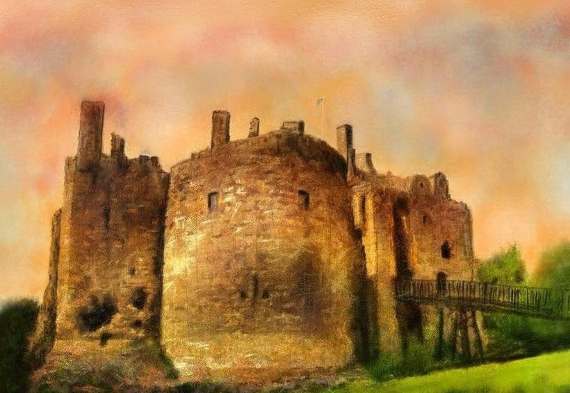 Dirleton Castle Dusk Art Prints from my Historic & Iconic Art Gallery Collection