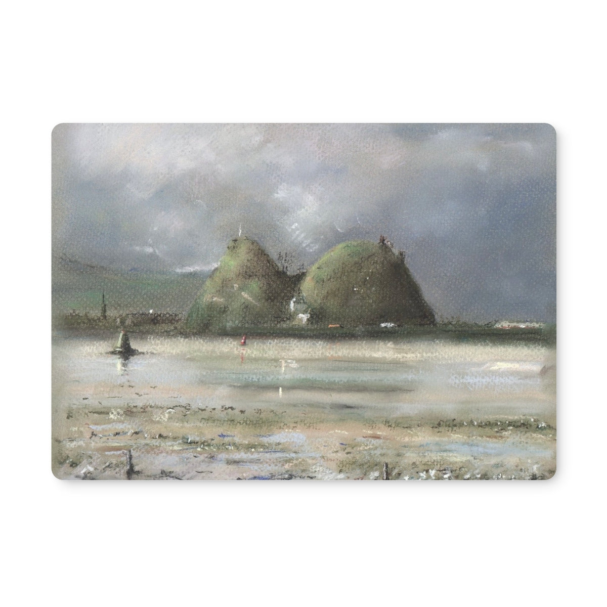 Dumbarton Rock | Scottish Art Gifts | Placemat | River Clyde Art Gallery | Paintings, Prints, Homeware and Art Gifts From Scotland By Scottish Artist Kevin Hunter