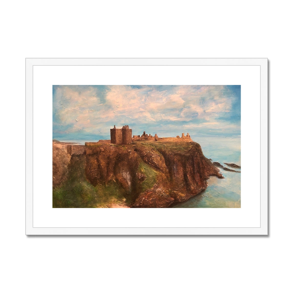 Dunnottar Castle Painting | Framed & Mounted Prints From Scotland