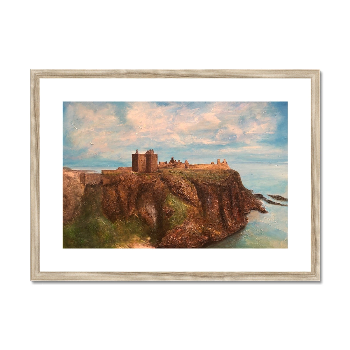 Dunnottar Castle Painting | Framed &amp; Mounted Prints From Scotland