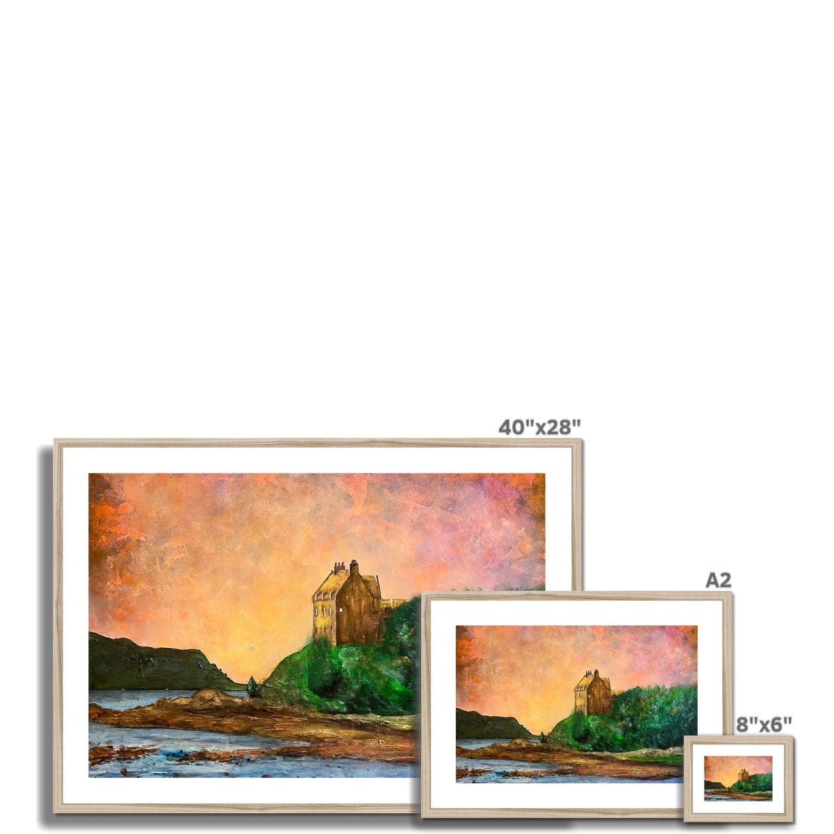 Duntrune Castle Painting | Framed & Mounted Prints From Scotland