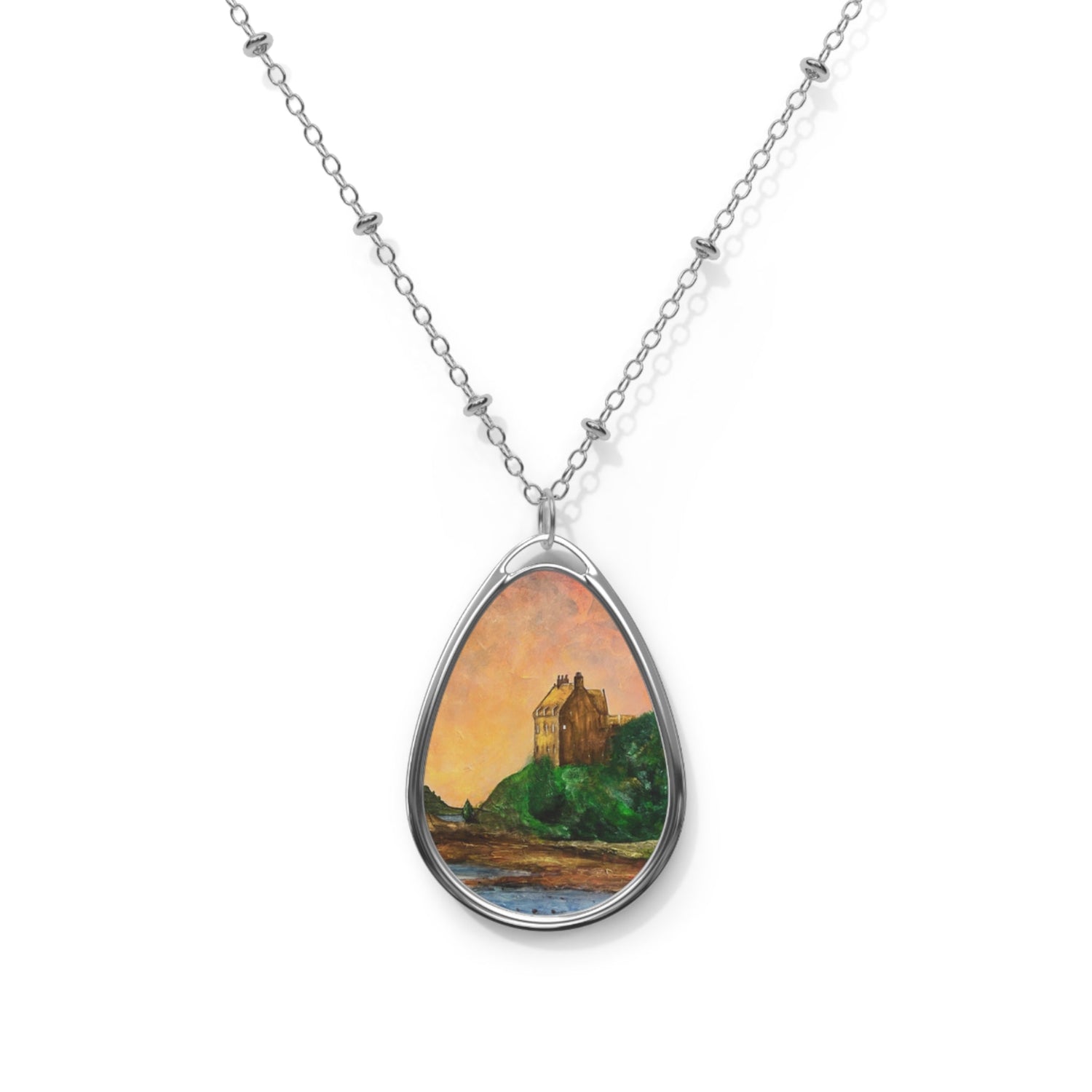 Duntrune Castle Scotland | Scottish Art Jewellery | Necklace-Historic &amp; Iconic Scotland Art Gallery