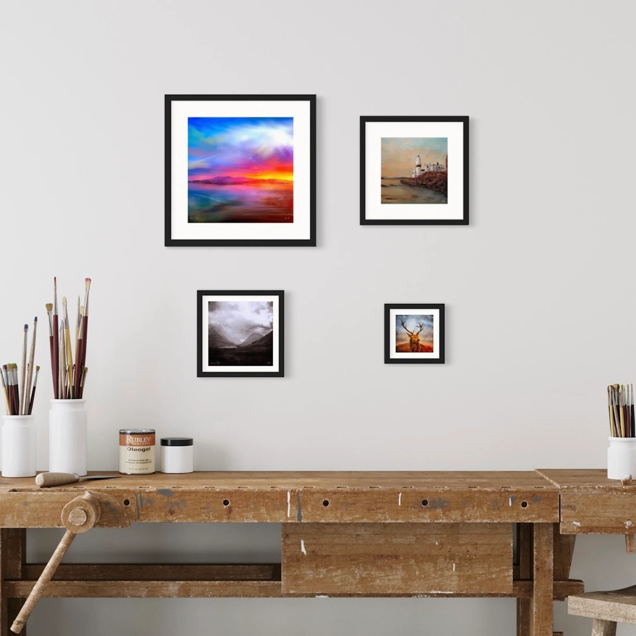 Dusk Over Arran & The Cloch Lighthouse | Scotland In Your Pocket Art Print