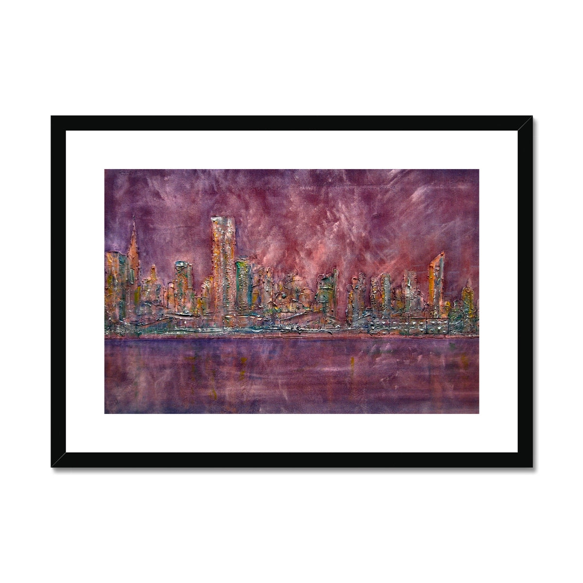 East Side Snow New York Painting | Framed & Mounted Prints From Scotland